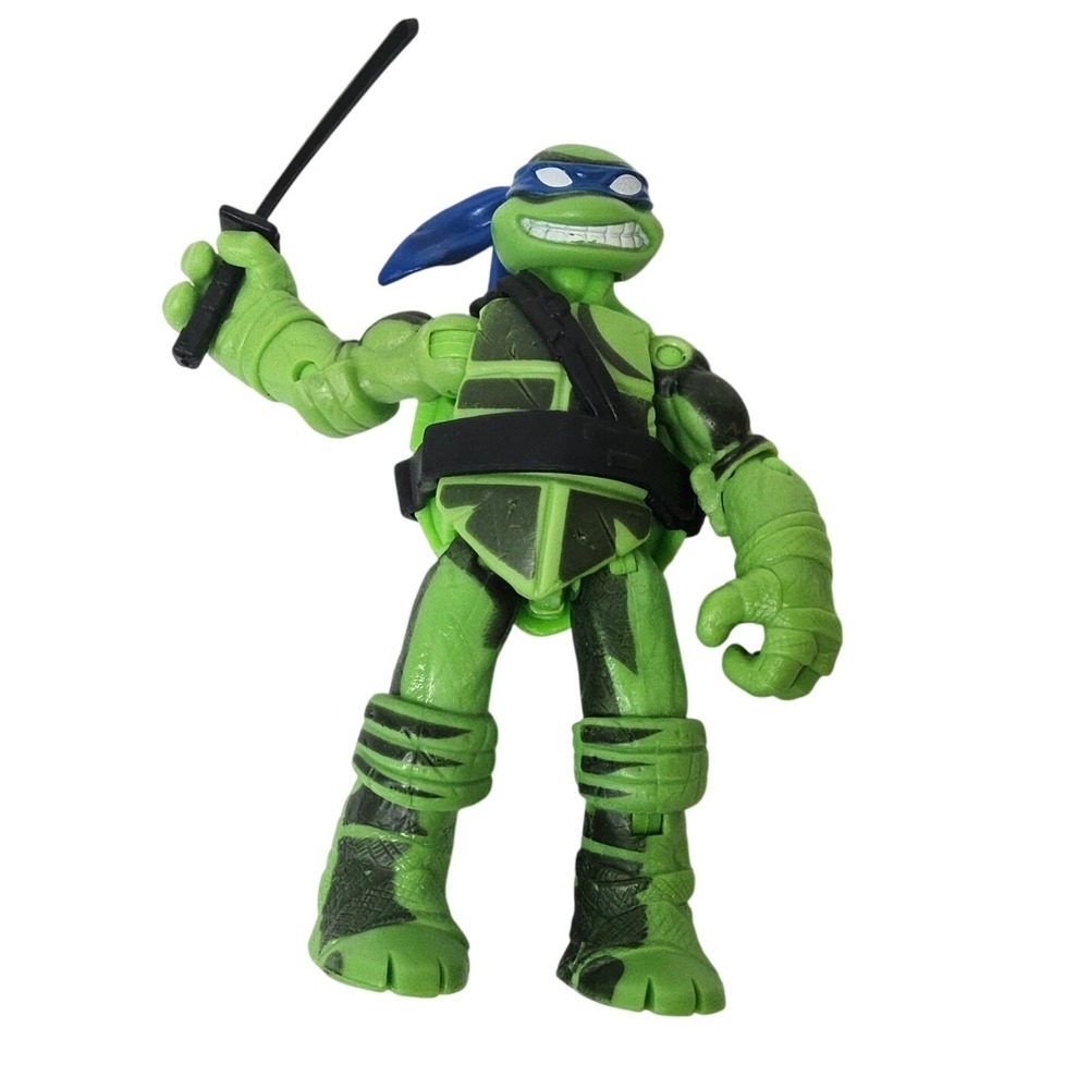 Leo‎ TMNT Leonardo Action Figure Kids 4.5in Green Rise of the TMNT 2018 Playmate